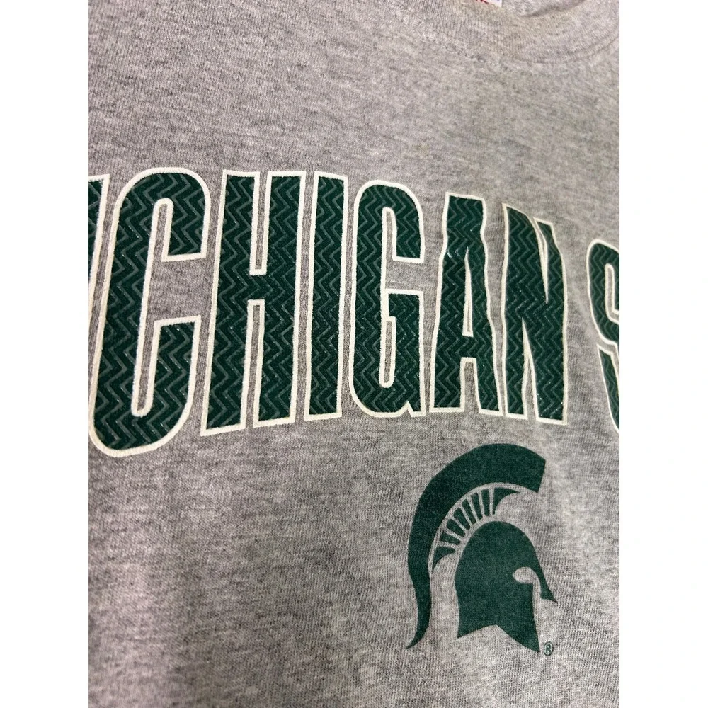 Y2K Michigan State Spartans Heavyweight Cotton T Shirt Men's‎ Medium